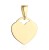 Zawieszka złote płaskie serce