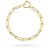 Bransoletka złota długie ogniwa i serce