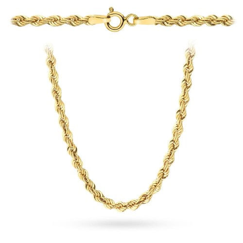 Łańcuszek złoty - splot Korda 42 cm