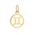 Zawieszka złota znak zodiaku BLIŹNIĘTA pr. 333