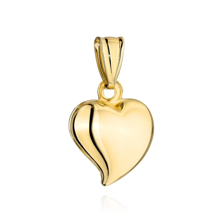 Zawieszka złota gładkie finezyjne serce