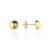 Kolczyki pół kulki śr. 4 mm na sztyfcie super lekkie