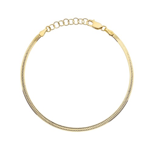 Bransoletka złota jednostronnie diamentowana 2,5mm
