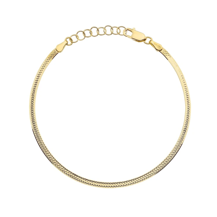 Bransoletka złota jednostronnie diamentowana 2,5mm