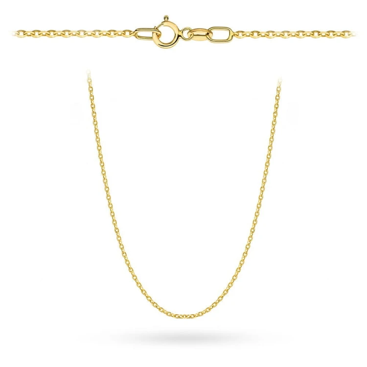 Łańcuszek złoty - splot rolo diamentowany 40 cm pr. 585