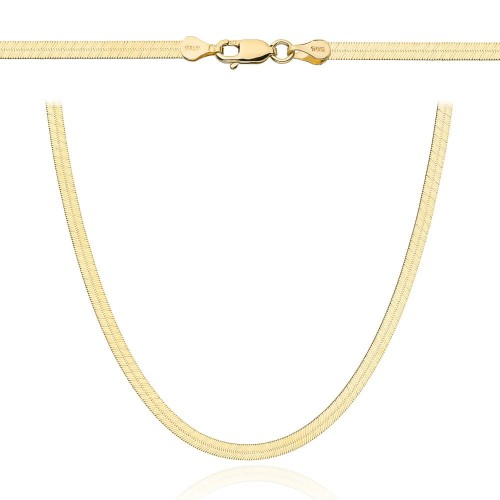 Łańcuch złoty taśma 42cm - 3,5 mm