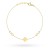 Bransoletka złota koniczynka i znaki nieskończoności