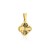 Zawieszka złota diamentowana koniczynka 6 mm pr. 375