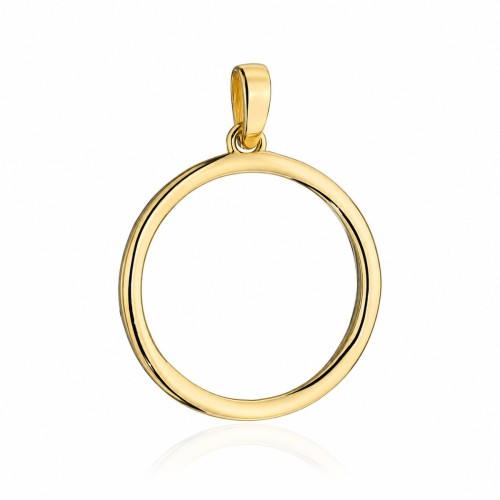 Zawieszka złota gładki ring