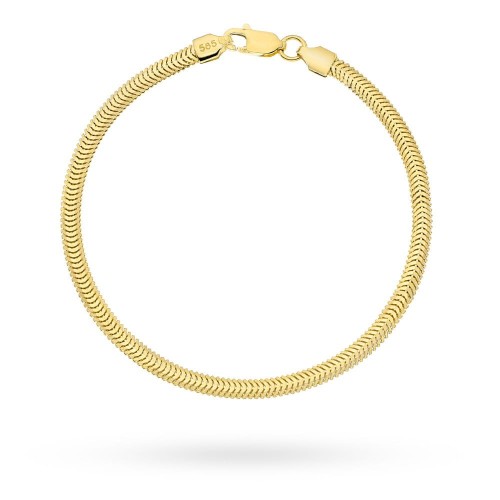 Bransoletka złota żmijka - 3,3 mm