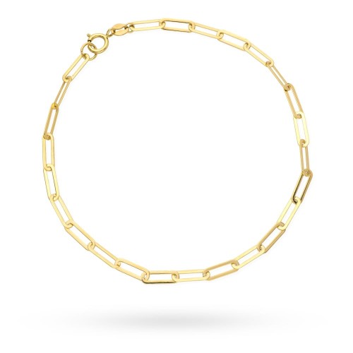 Bransoletka złota długie ogniwa 18,5 cm