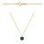 Naszyjnik złoty z kamieniem - London blue topaz